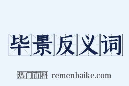 毕景反义词是什么意思的图片